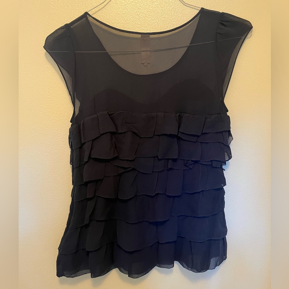 Navy Anthropologie top